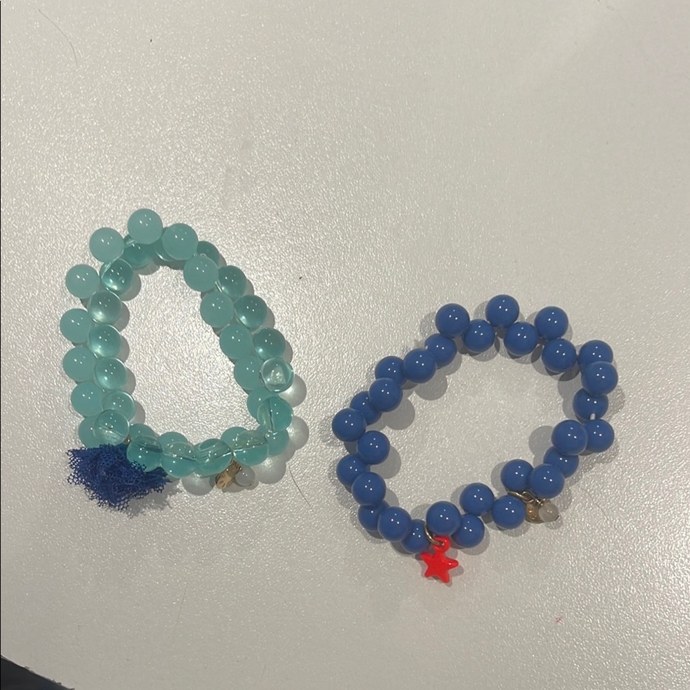 J. Crew crewcuts Blue Beaded bracelets